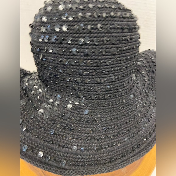 Island Planet Sequined Woven Sunhat - Picture 2 of 7